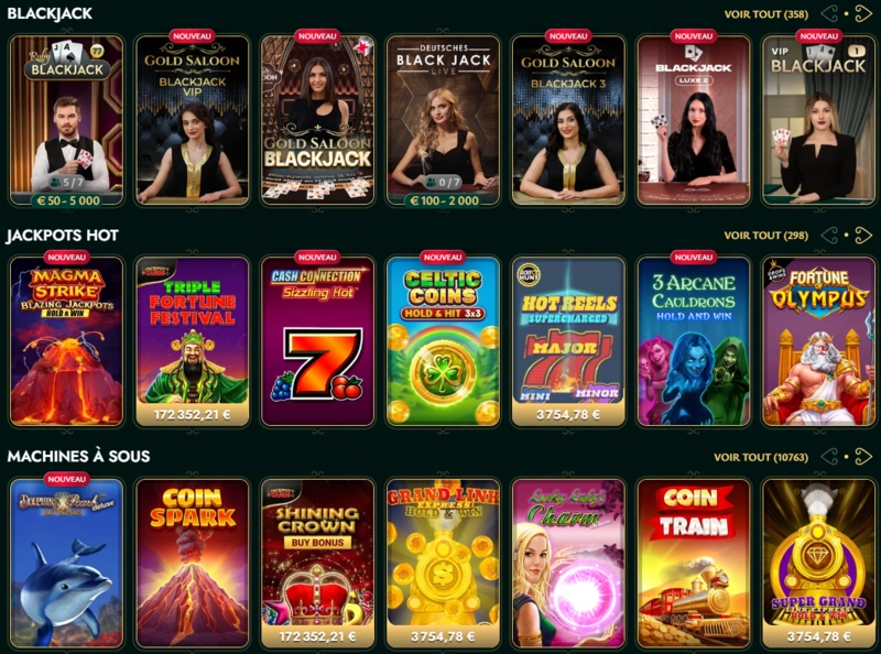 cashed blackjack page