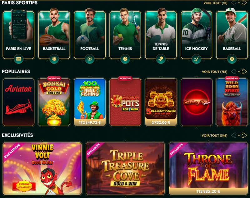 cashed games page