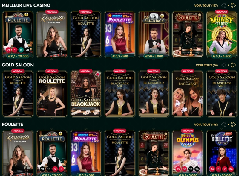 cashed live games page