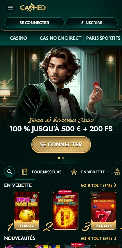 cashed mobile home page
