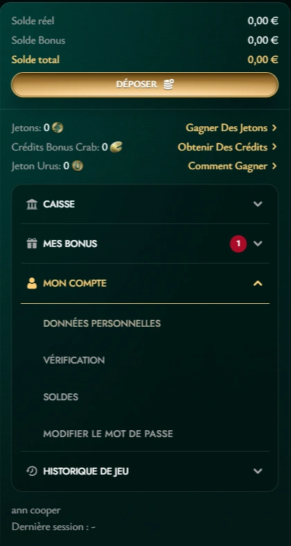 cashed profile page